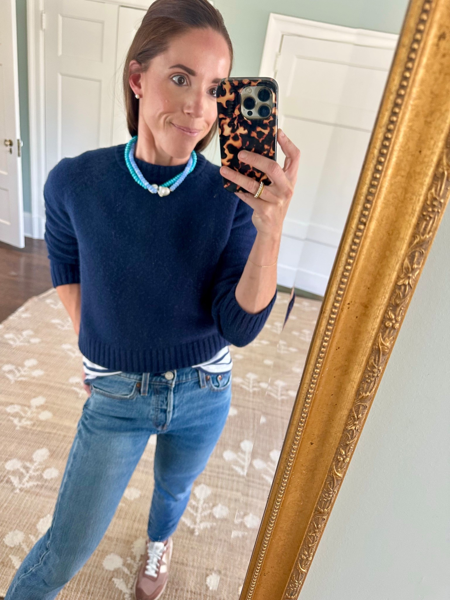 Transition to spring outfit - Lisi leech bead pearl necklaces 

#LTKootd #LTKSaleAlert #LTKSeasonal