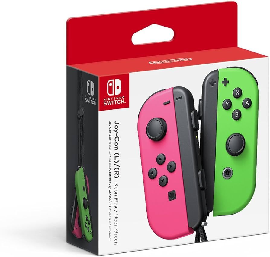Nintendo Joy-Con (L/R) - Neon Pink / Neon Green | Amazon (US)