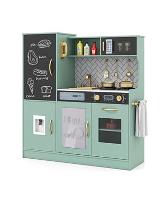 Pretend Play Kitchen Set with Cooking Utensils for Kids Ages 3+ - Green | Macy's
