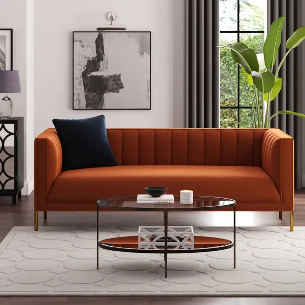 Bellamy Luxe Velvet 3 Seater Sofa | Dunelm (migrated)