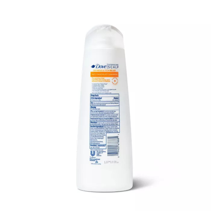 Dove DermaCare Scalp Anti Dandruff Shampoo for Dry and Itchy Scalp Dryness and Itch Relief - 12 f... | Target