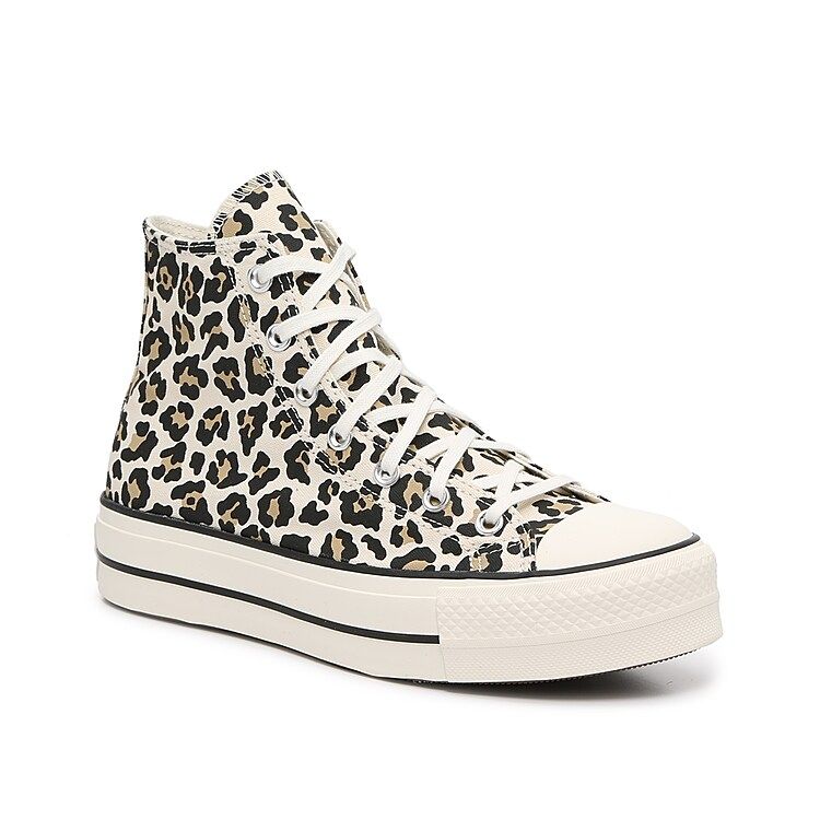 Converse Chuck Taylor All Star Platform HighTop Sneaker | Women's | Brown Leopard Print | Size 9 | S | DSW