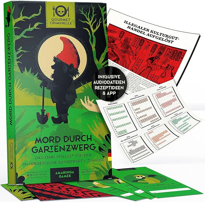 Gourmet Criminelle® Krimidinner für zuhause | 4 bis 6 Personen | Mysteriöser Mordfall für Dei... | Amazon (DE)
