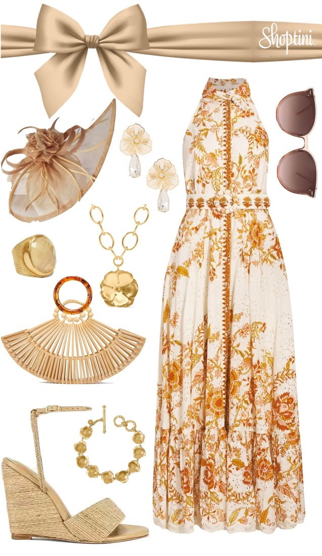 Classic and timeless style for wedding guest dress // Easter Sunday dress // horse race fashion // Kentucky derby dress / derby hat 