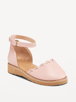 Chunky Eyelet-Trim Ballet Shoes for Toddler Girls | Old Navy (US)