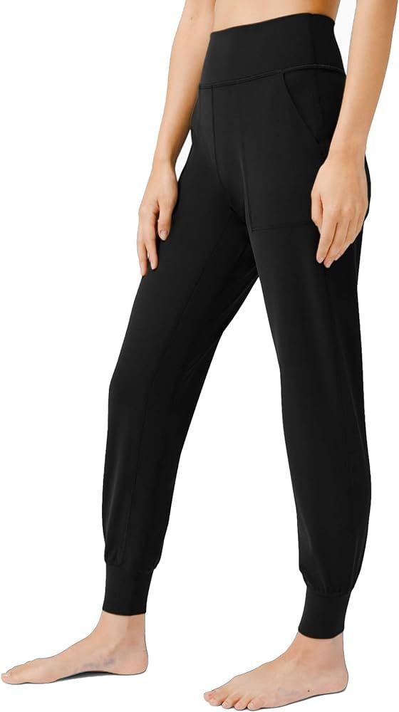 AJISAI Women's High Waisted Joggers with Pockets Yoga Pants for Running Lounge | Amazon (US)