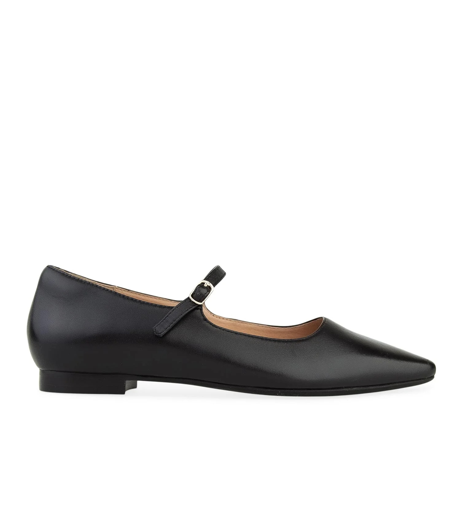 Black Leather Ballet Flats | Bared Footwear