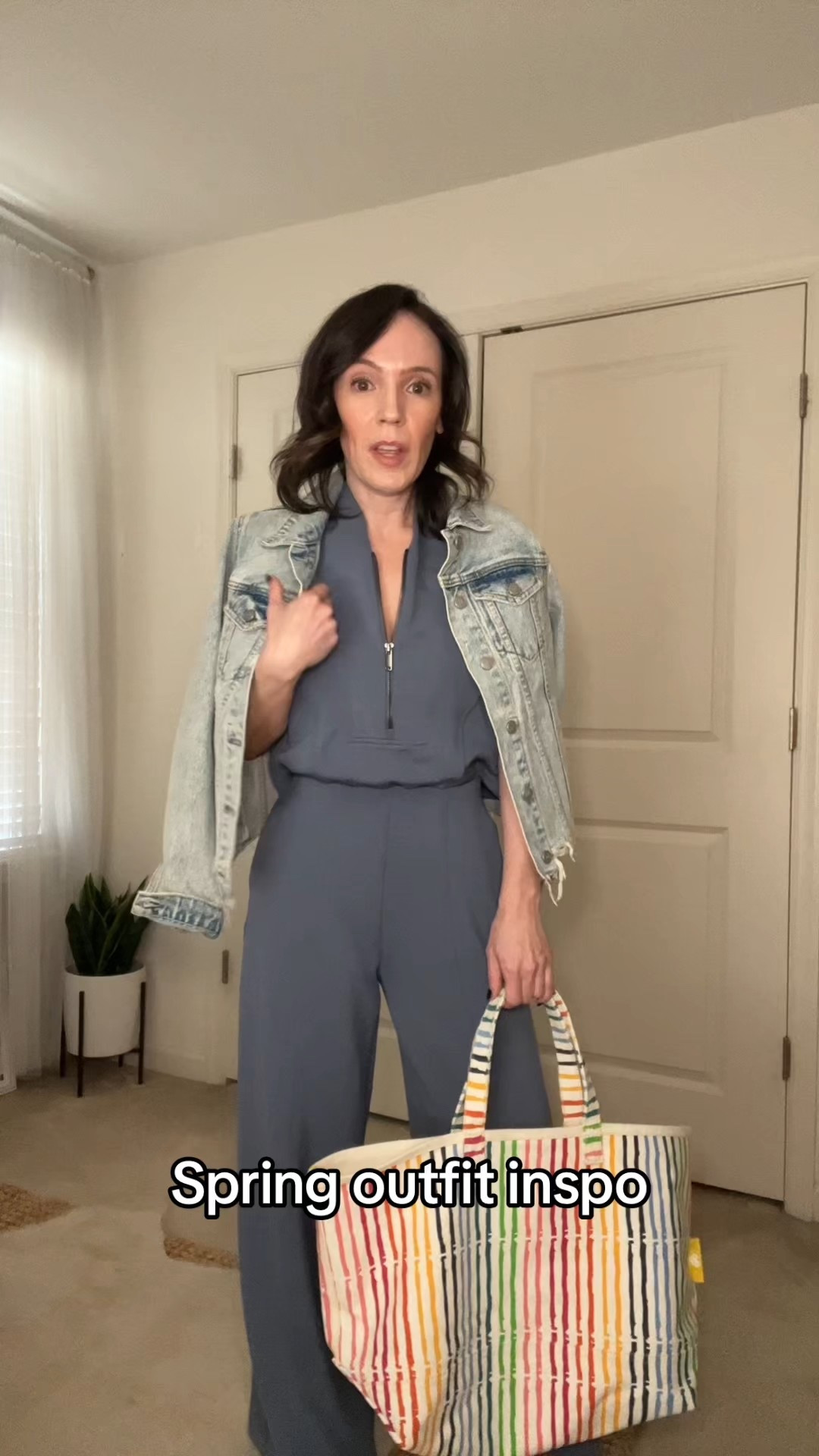 Spring outfit inspo, Spanx jumpsuit 

#LTKSeasonal #LTKOver40