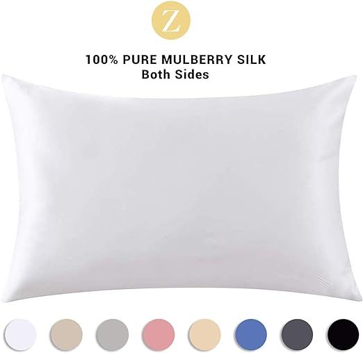ZIMASILK 100% Mulberry Silk Pillowcase for Hair and Skin,Both Side 19 Momme Silk, 1pc (Queen 20''... | Amazon (US)