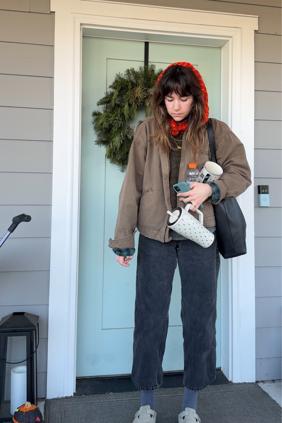 2.7 wfh ootd! Jeans are vintage levis, sweater is oldddd aritzia!! 