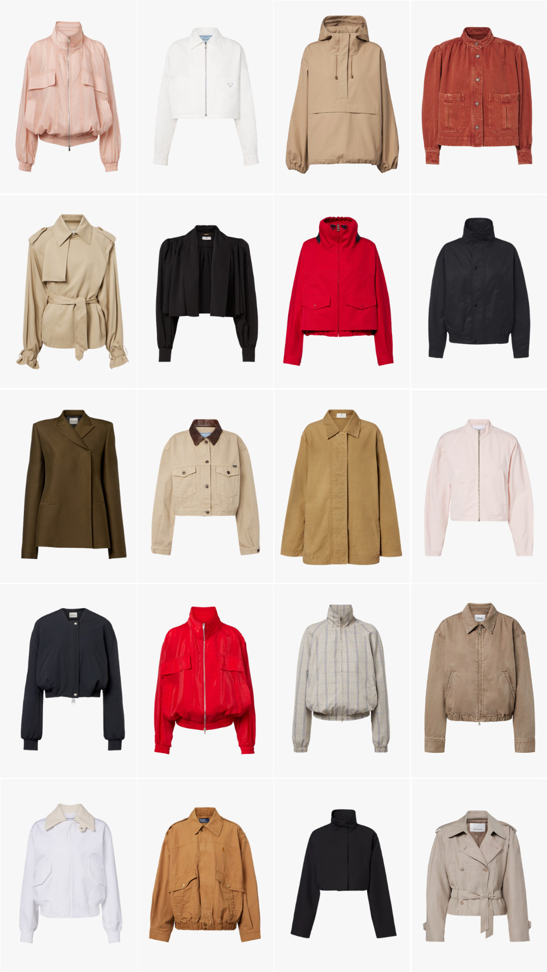 Summer into fall jackets 

 