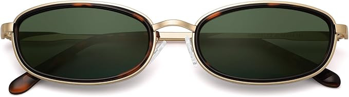 Polarized Retro Oval Sunglasses for Women Men 2026 Trendy Narrow Round Sun Glasses 90s Chic AR823... | Amazon (US)