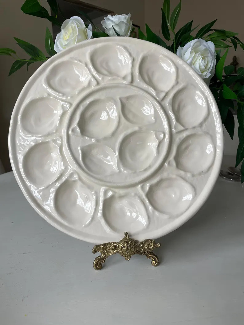 Vintage Oyster Plate 14" | Etsy (US)