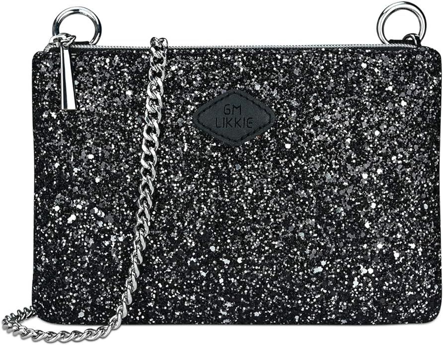 Crossbody Clutch Purse for Women, GM LIKKIE Glitter Evening Bag, Sequin Wedding Handbag for Party | Amazon (US)