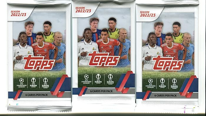 (3) 2022-23 Topps UEFA Soccer Packs Sealed Lot 18 Cards | Amazon (US)