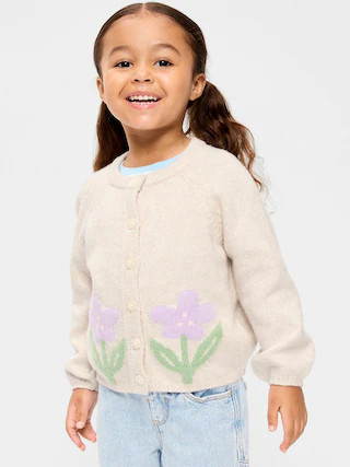 SoSoft Graphic Cardigan Sweater for Toddler Girls | Old Navy (CA)