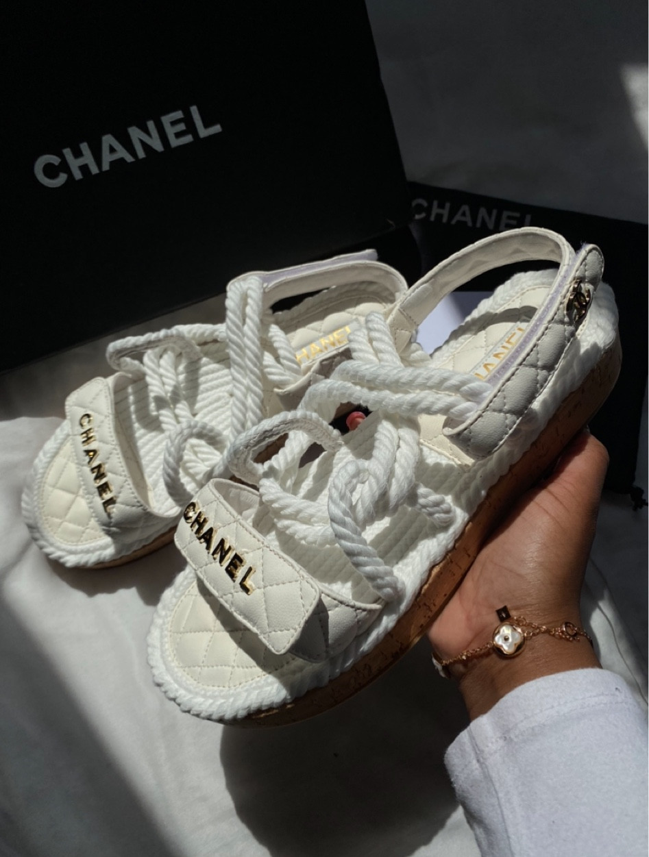 Chanel White Rope Cord Sandal

#LTKGiftGuide #LTKSeasonal #LTKshoecrush
