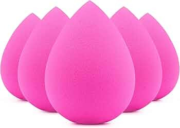 BEAKEY 5 Pcs Makeup Sponges, Latex Free Beauty Sponge for Flawless Liquid, Cream, and Powder Appl... | Amazon (US)