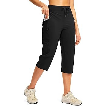 G Gradual Women's Capri Pants with 3 Zipper Pockets Lightweight Quick Dry Hiking Travel Capris Pa... | Amazon (US)