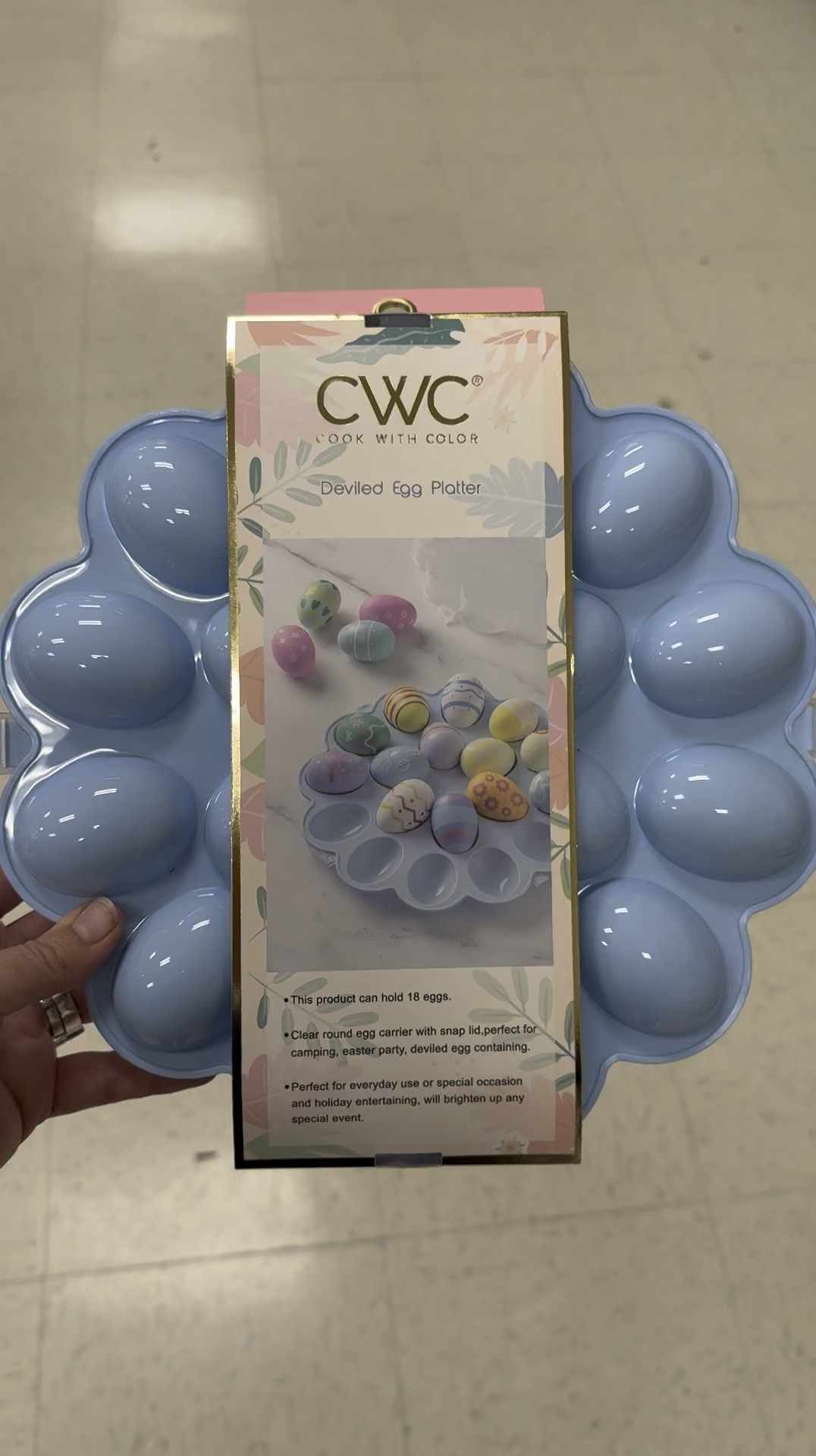 Super cute Easter deviled egg platter!!!! Perfect for Easter, traveling, or for entertaining! 

#LTKSeasonal #LTKWatchNow #LTKFindsUnder50