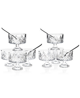 Godinger Dublin Collection Crystal 16-Pc. Trifle Tasting Set - Macy's | Macy's