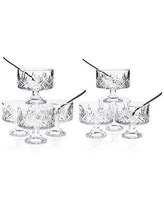 Godinger Dublin Collection Crystal 16-Pc. Trifle Tasting Set & Reviews - Serveware - Dining - Mac... | Macys (US)