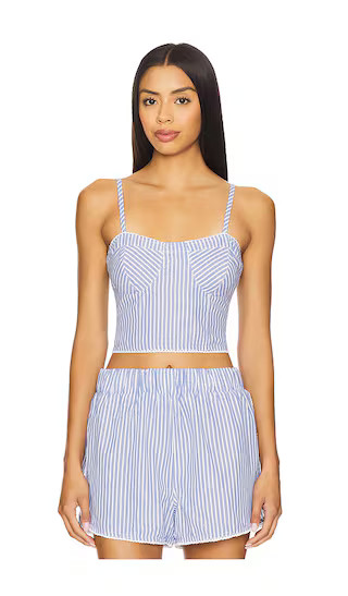 Bustier Crop Top in Sailing | Revolve Clothing (Global)
