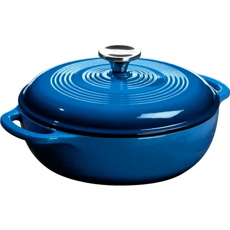 Lodge Cast Iron 3 Quart Enameled Dutch Oven Blue | Walmart (US)