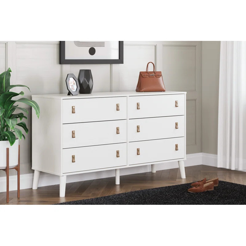 Aprilyn 6 Drawer 59" W Double Dresser | Wayfair North America