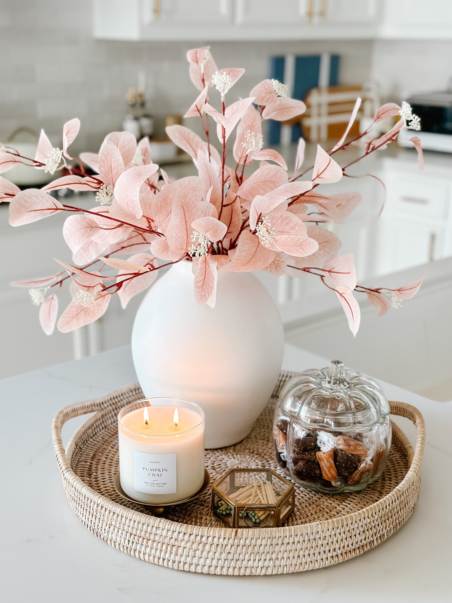 Fall Kitchen Tray Styling - I’m loving these new stems I got for fall. They come in a bundle of 12. 

#LTKhome #LTKSeasonal #LTKFind