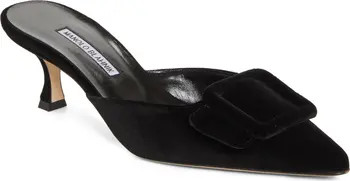Manolo Blahnik Maysale Buckle Pointed Toe Mule (Women) | Nordstrom | Nordstrom