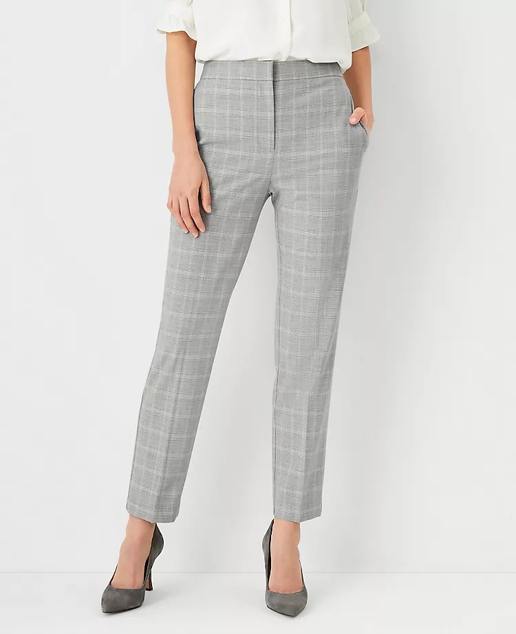 The High Waist Ankle Pant in Plaid | Ann Taylor (US)