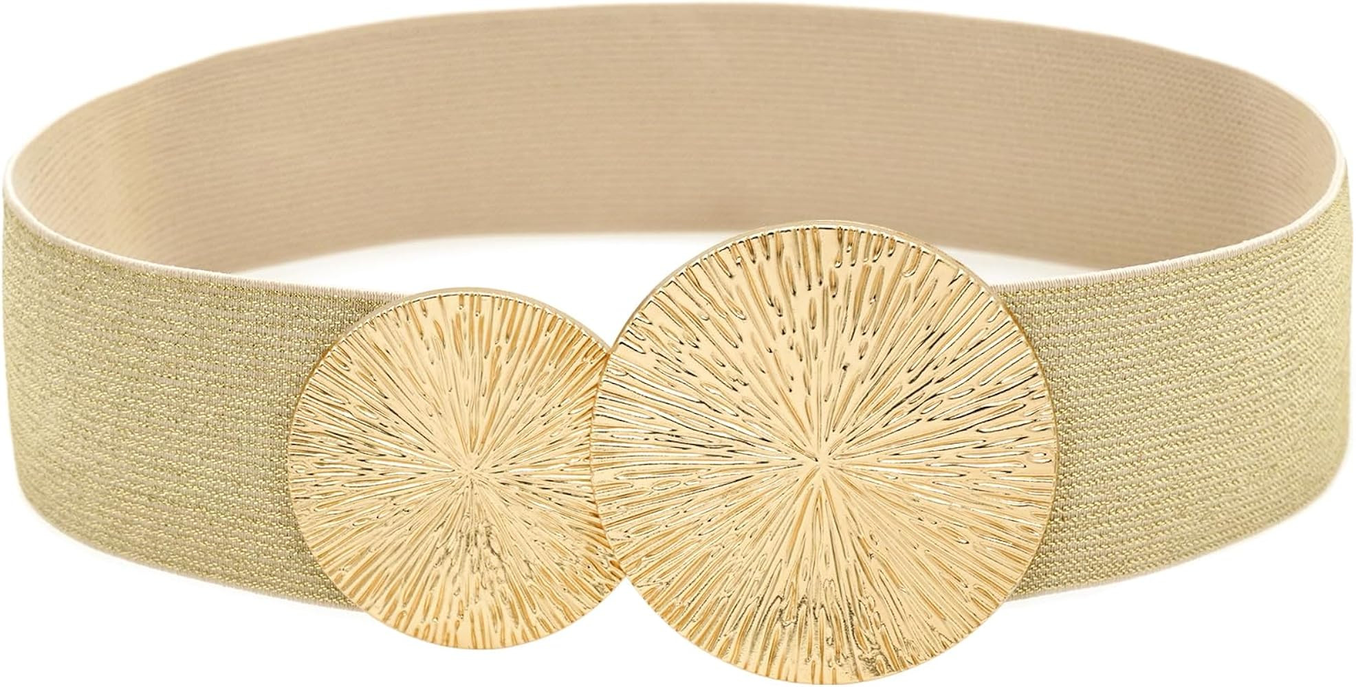 BAOKELAN Women Wide Stretchy Waist Belts Elastic Cinch Belt for Dresses | Amazon (US)