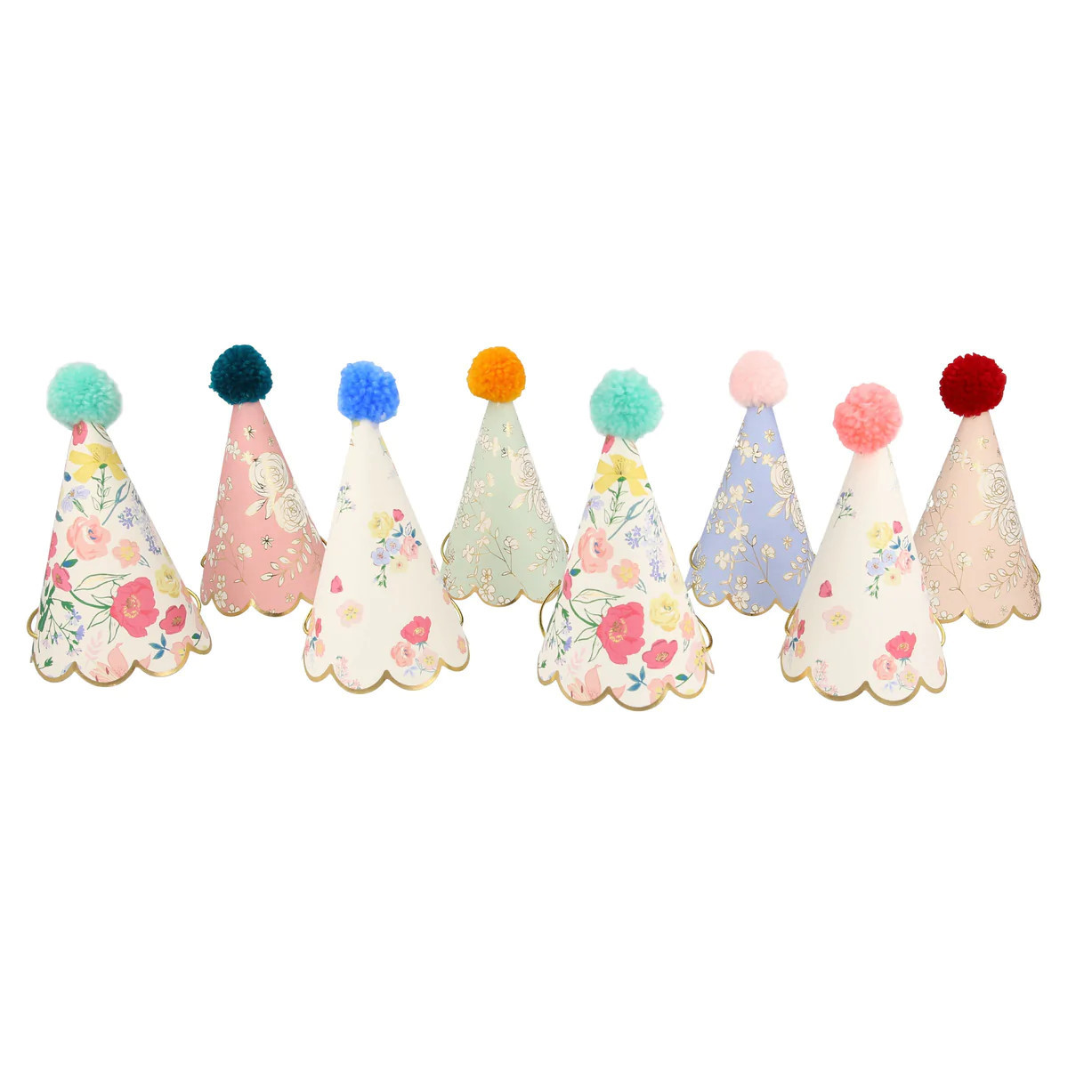 English Garden Party Hats (x 8) | Meri Meri