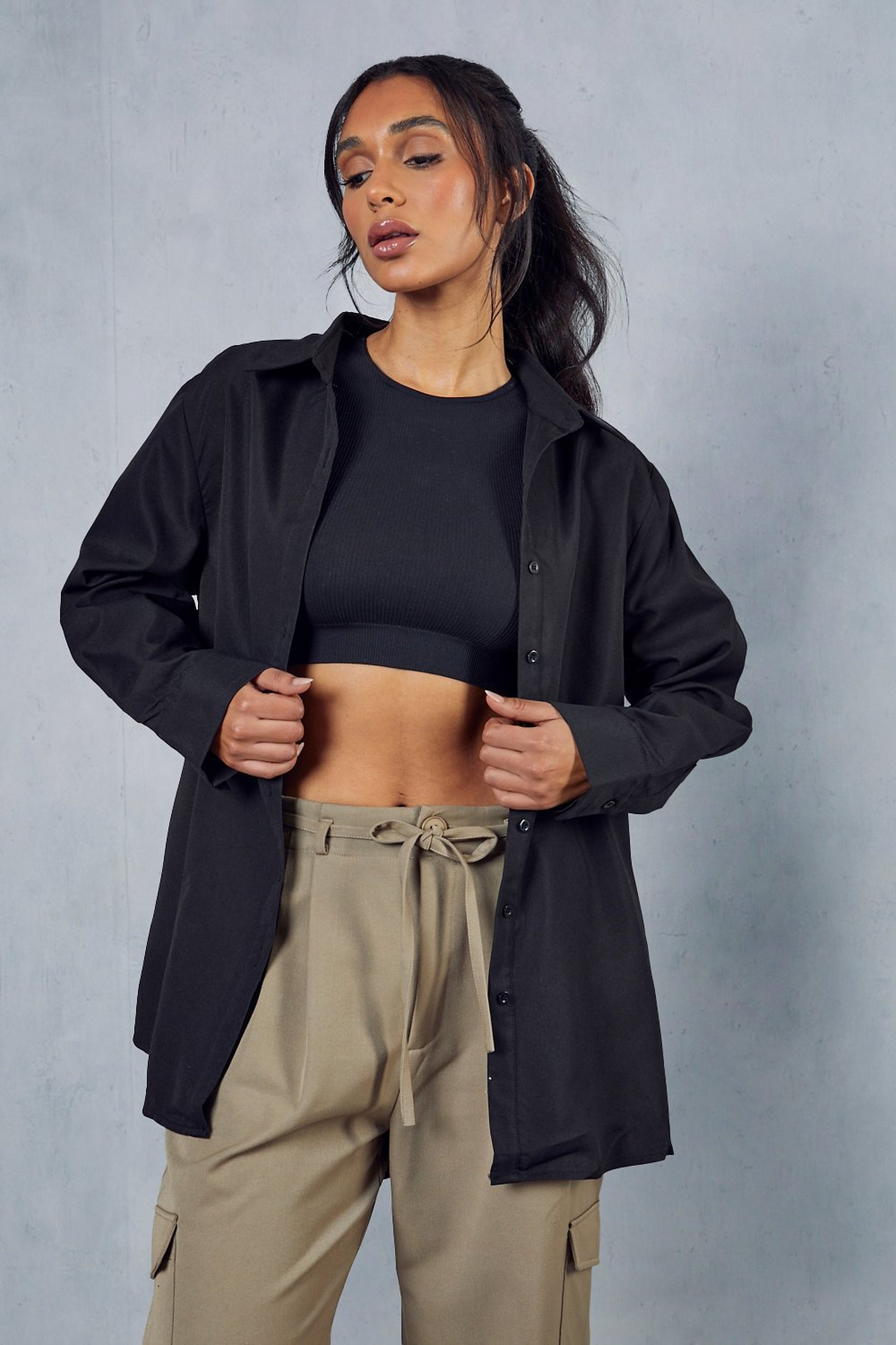 Oversized Grandad Shirt | Miss Pap UK