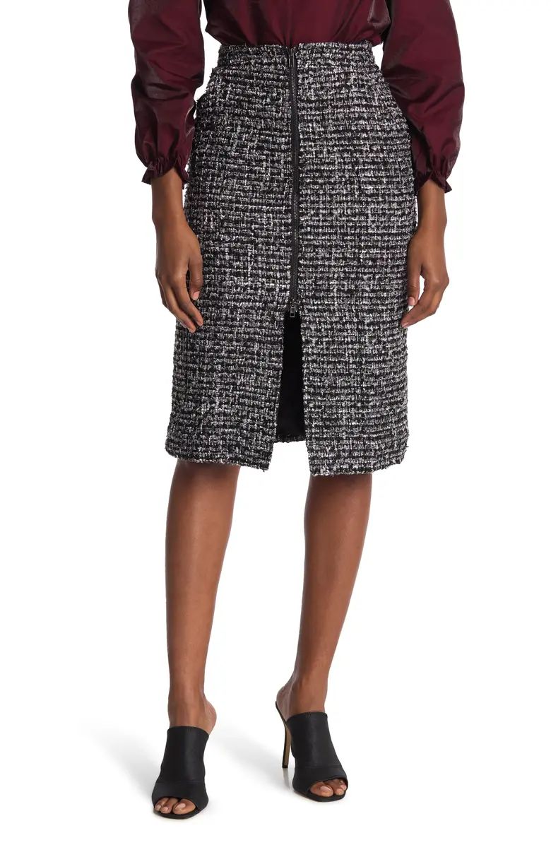 WALTER BAKER Tweed Zip Front Pencil Skirt | Nordstromrack | Nordstrom Rack
