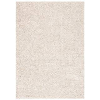 SAFAVIEH Venus Shag Ivory 8 ft. x 10 ft. Solid Area Rug-VNS520A-8 - The Home Depot | The Home Depot