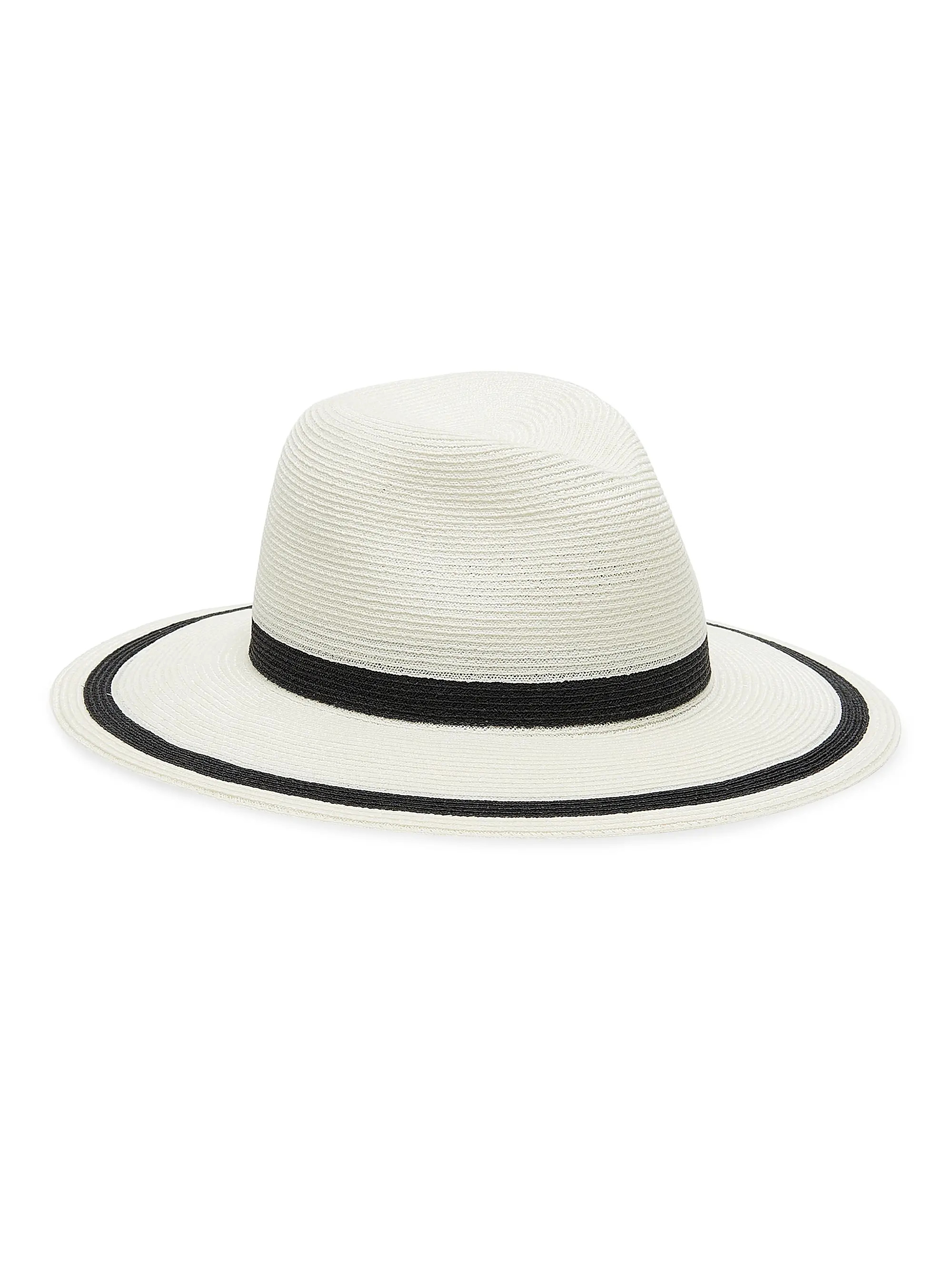 Courtney Packable Striped Fedora | Saks Fifth Avenue