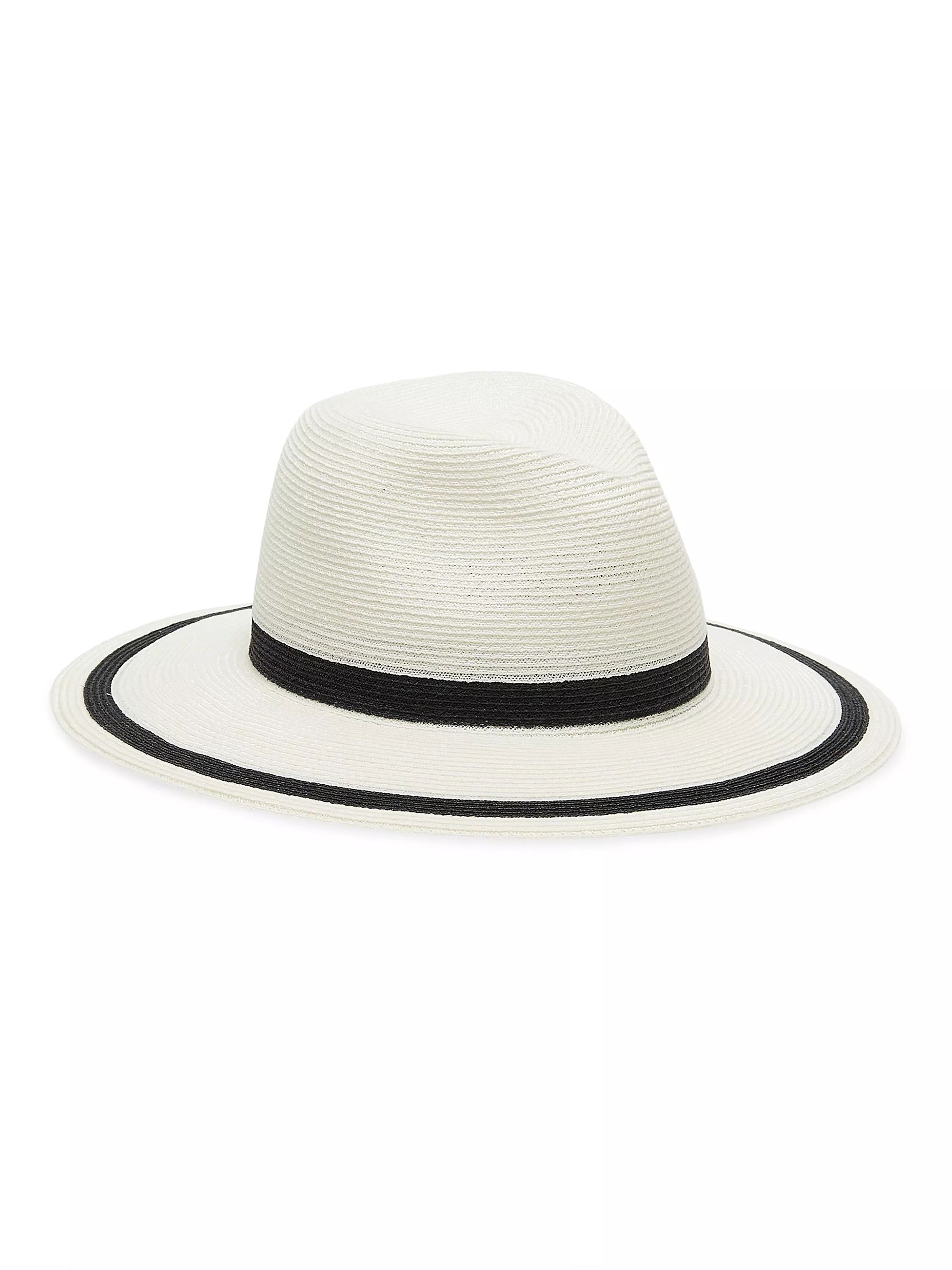 Courtney Packable Striped Fedora | Saks Fifth Avenue