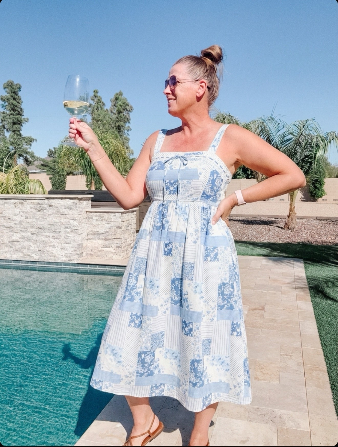 Vacation dress
This cute blue and white print

#LTKSaleAlert #LTKootd #LTKOver40