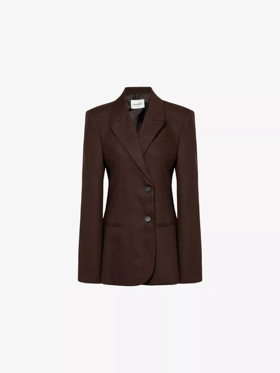 Morrison double-breasted regular-fit stretch-wool blazer | Selfridges