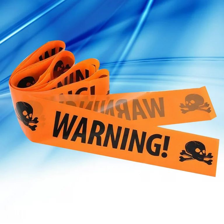 Creative Halloween Caution Tape Warning Tape Party Decorations Supplies (Yellow) | Walmart (US)