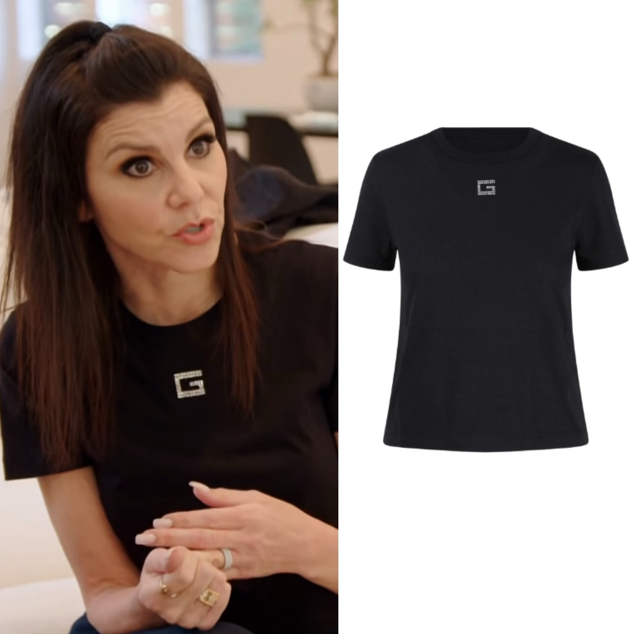 Heather Dubrow’s Black Crystal G Tee