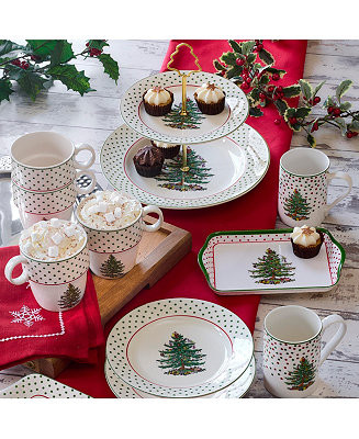 Spode Christmas Tree Polka Dot Collection - Macy's | Macy's