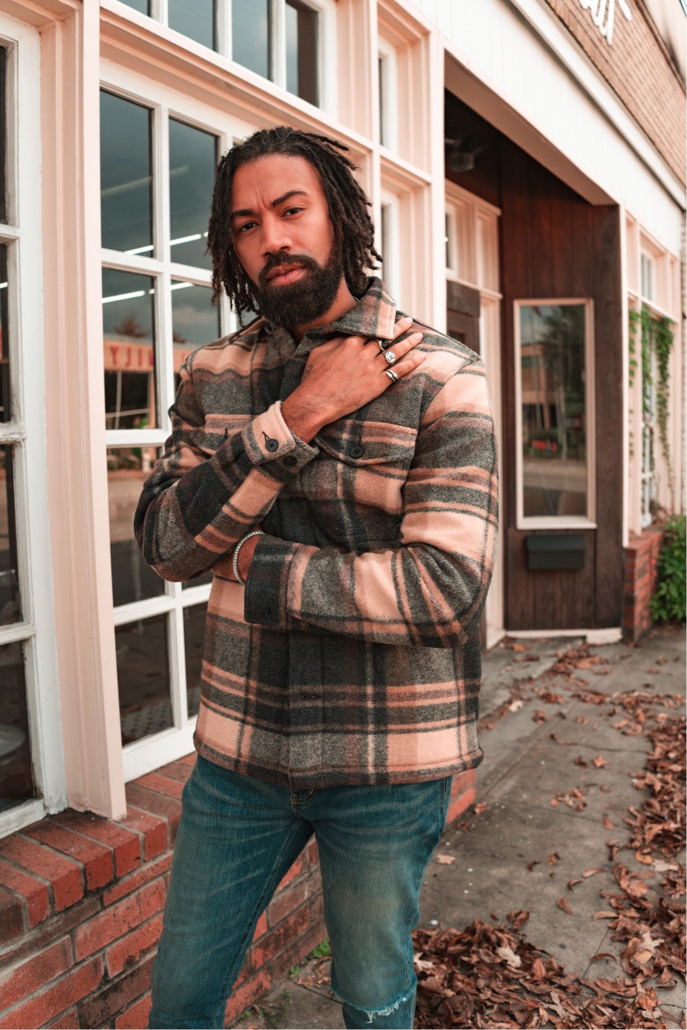 Having a plaid Shacket moment with @expressmen.  No matter the occasion from casual to black tie they have something for you to look your best in! The whole store is on sale rn. Do you love this look? Follow the link in bio to shop it now as well as some other fool proof mix and match items to take your style up a notch. Iced Oat Milk Vanilla Latte not included 😉 #expresspartner #expressyou 


#LTKsalealert #LTKmens #LTKHoliday