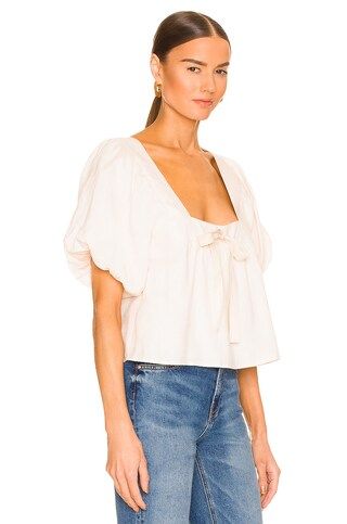 Sancia The Kavya Blouse in Pearl from Revolve.com | Revolve Clothing (Global)