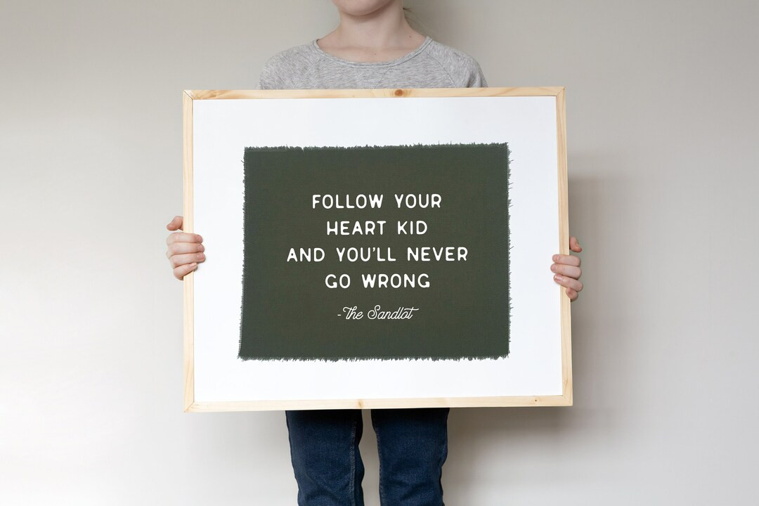 Nursery Wall Decor Sandlot Quote Canvas Flag Wall Art Banner - Etsy | Etsy (US)