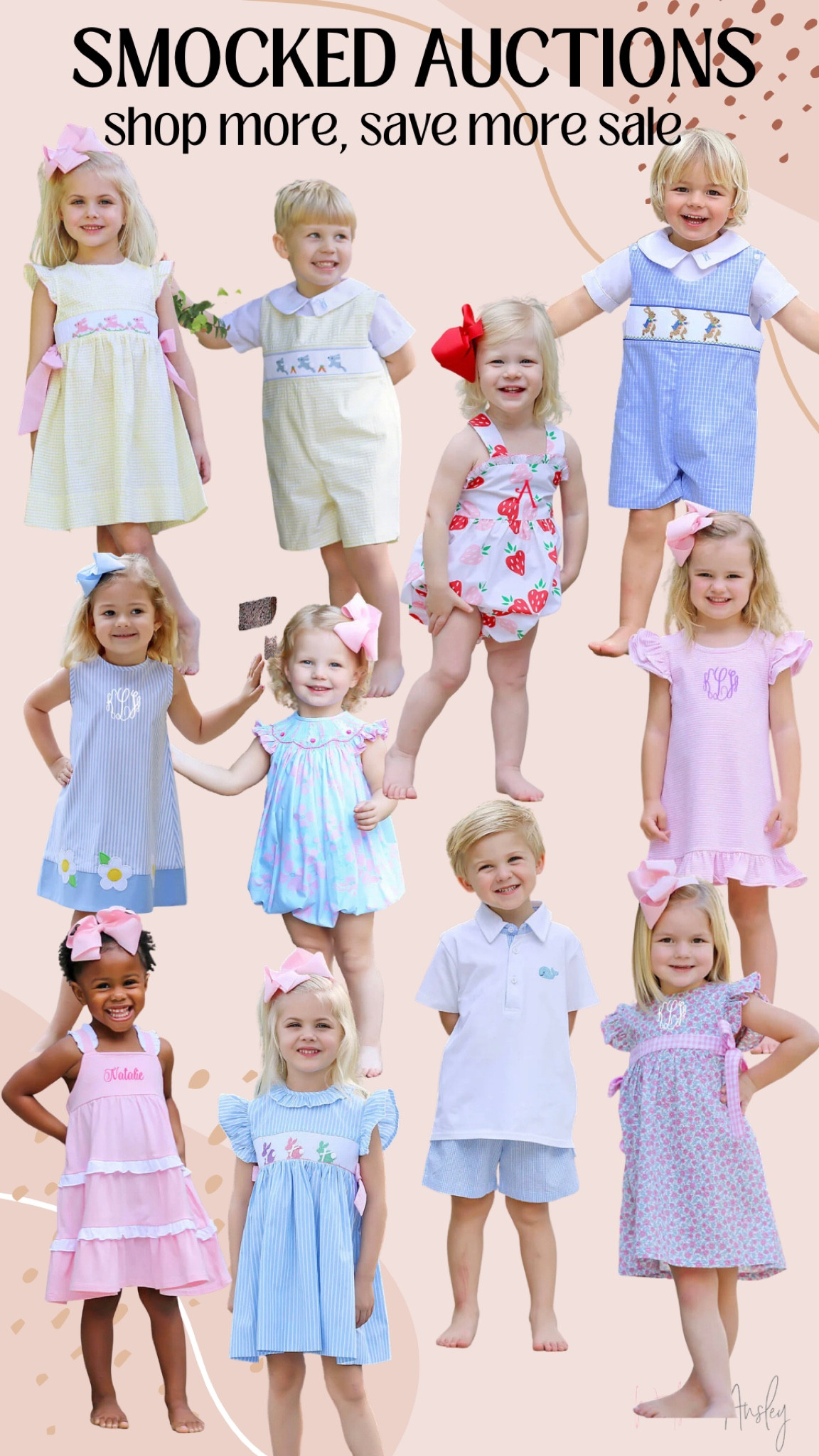 Shop Smocked Auctions Presidents Day weekend sale!
Spend $50, get $10 off-code: PREZ10
Spend $100, get $15 off-code: PREZ15
Spend $200, get 20% off- code PREZ20

Click below top shop!


#LTKSale #LTKkids #LTKSeasonal