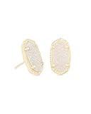 Kendra Scott Ellie Earring Gold Iridescent Drusy One Size | Amazon (US)
