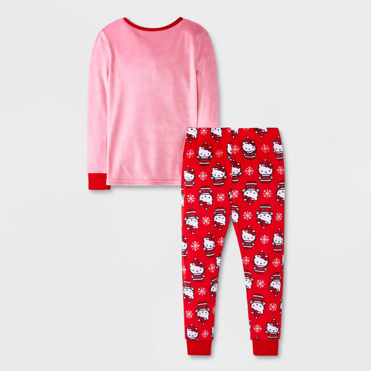 Toddler Girls' 2pc Hello Kitty Snuggly Soft Pajama Set with Socks - Pink | Target